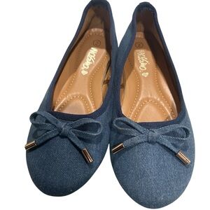 Stylish Kids Blue Flats with Bow